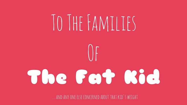 To The Families Of The Fat Kid