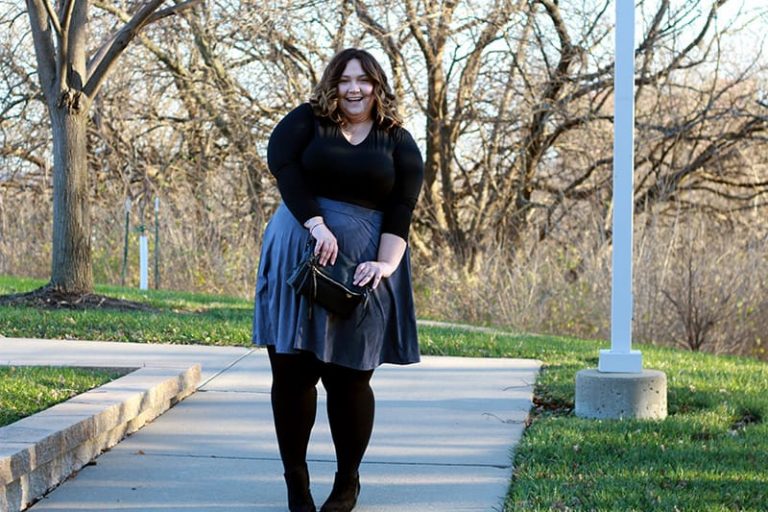 Perfect Plus Size Suede Skirt